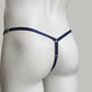 Crotchless Mesh Thong (Navy)