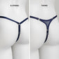 Mesh Support Thong For Chastity Cage (Navy)