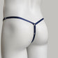 Mesh Support Thong For Chastity Cage (Navy)