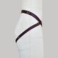Elastic Strap On Harness "Selene" (Burgundy)