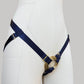 Elastic Strap On Harness "Selene" (Navy)