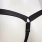 Monochrome Three Straps Chastity Cage Support Belt Black