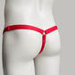 Monochrome Three Straps Support Belt For Chastity Cage (Red)