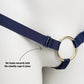 Monochrome Three Straps Support Belt For Chastity Cage (Navy)