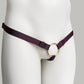 Monochrome Three Straps Support Belt For Chastity Cage (Burgundy)