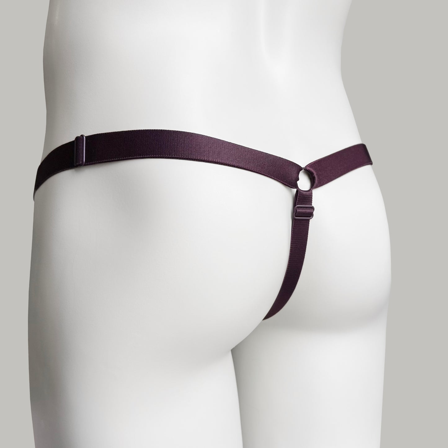 Monochrome Three Straps Support Belt For Chastity Cage (Burgundy)