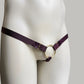 Male Sissy Three Straps Chastity Cage Support Belt Black