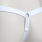 Monochrome Three Straps Support Belt For Chastity Cage (White)