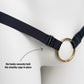 Monochrome Two Straps Support Belt For Chastity Cage (Black)