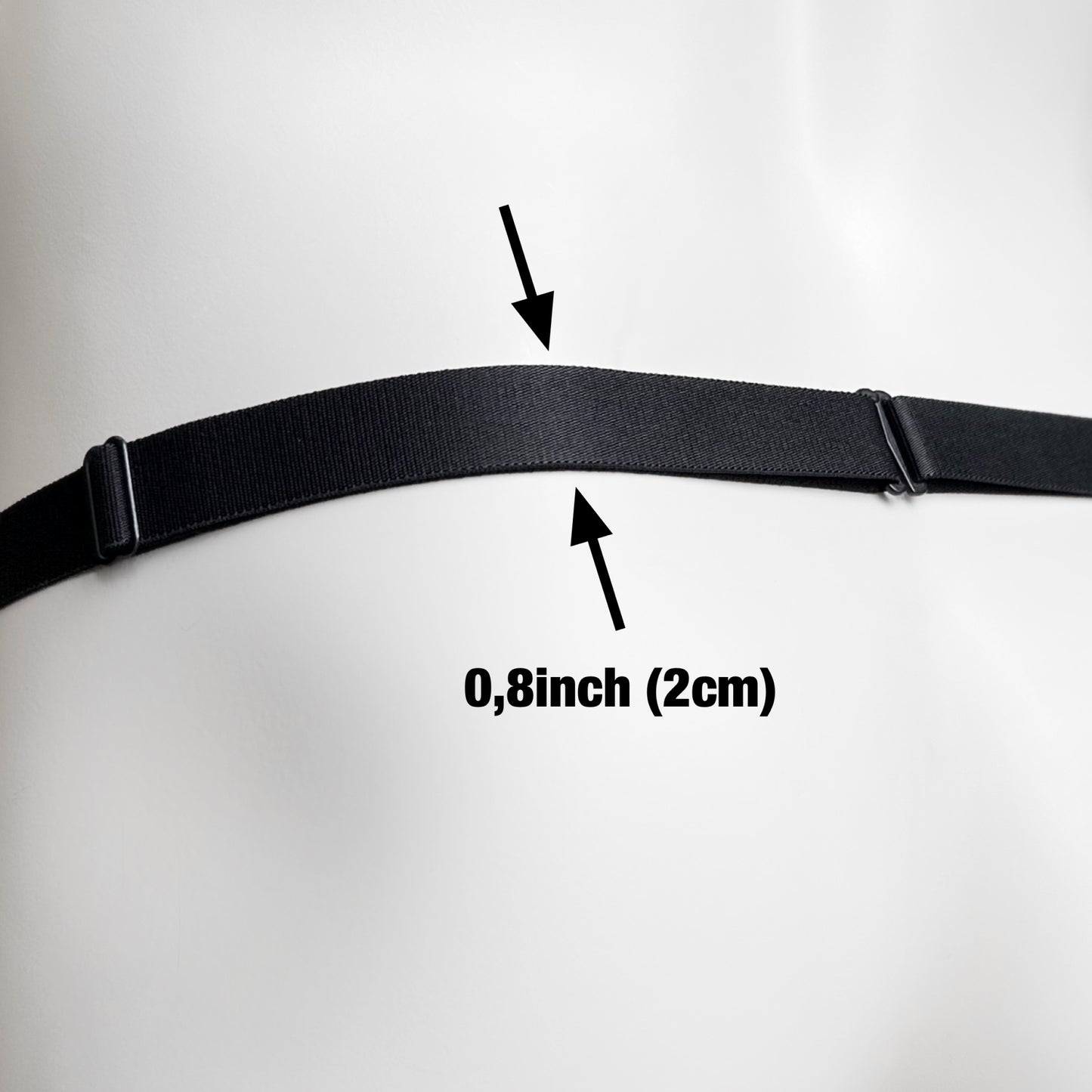 Monochrome Two Straps Support Belt For Chastity Cage (Black)