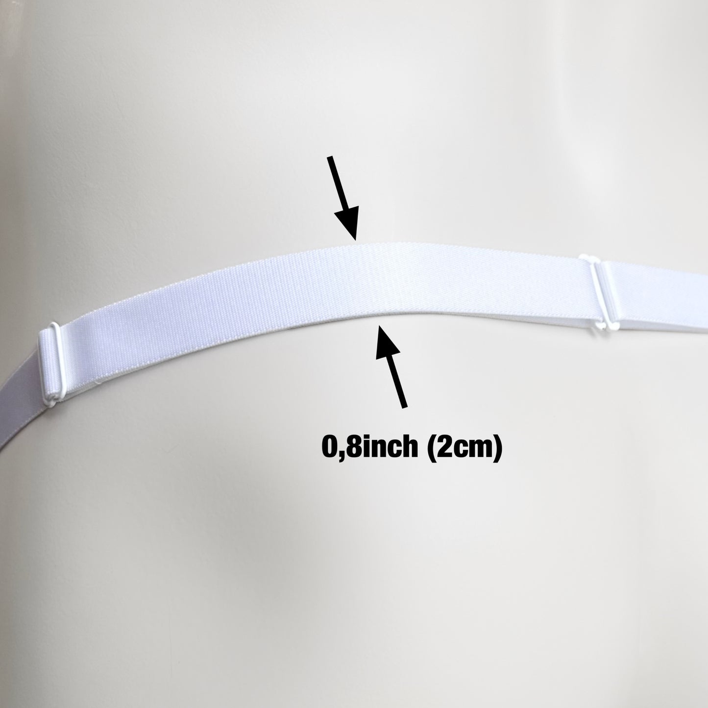 Monochrome Two Straps Support Belt For Chastity Cage (White)