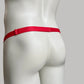 Monochrome Two Straps Chastity Cage Belt Red