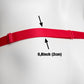 Monochrome Two Straps Support Belt For Chastity Cage (Red)