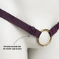 Monochrome Two Straps Support Belt For Chastity Cage (Burgundy)