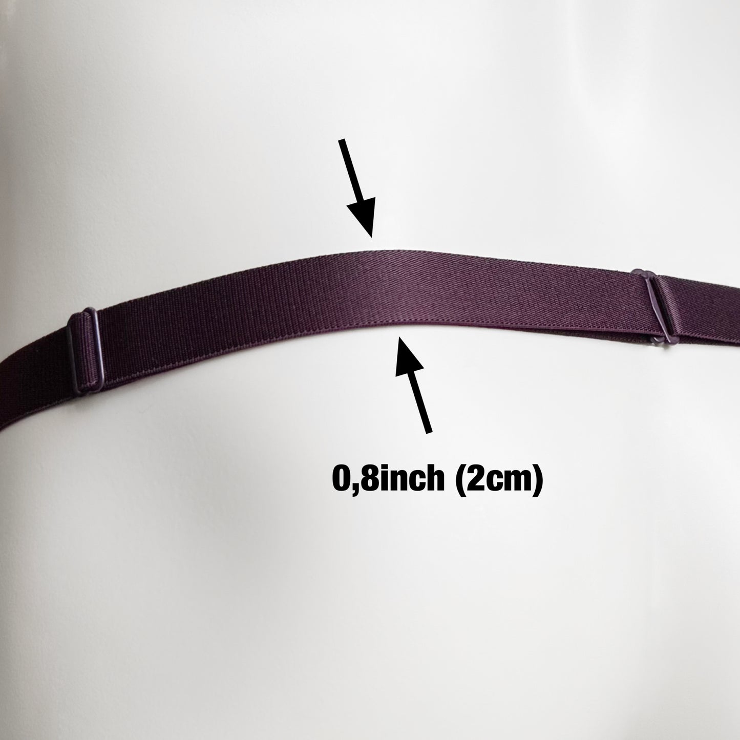 Monochrome Two Straps Support Belt For Chastity Cage (Burgundy)