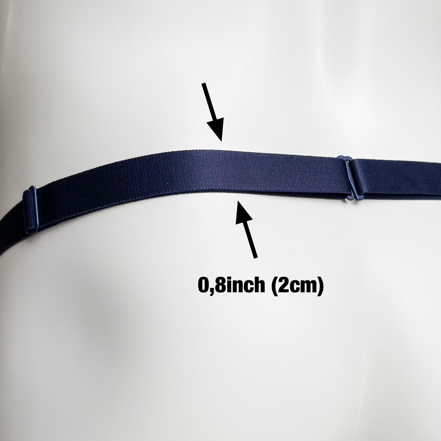 Monochrome Two Straps Support Belt For Chastity Cage (Navy)