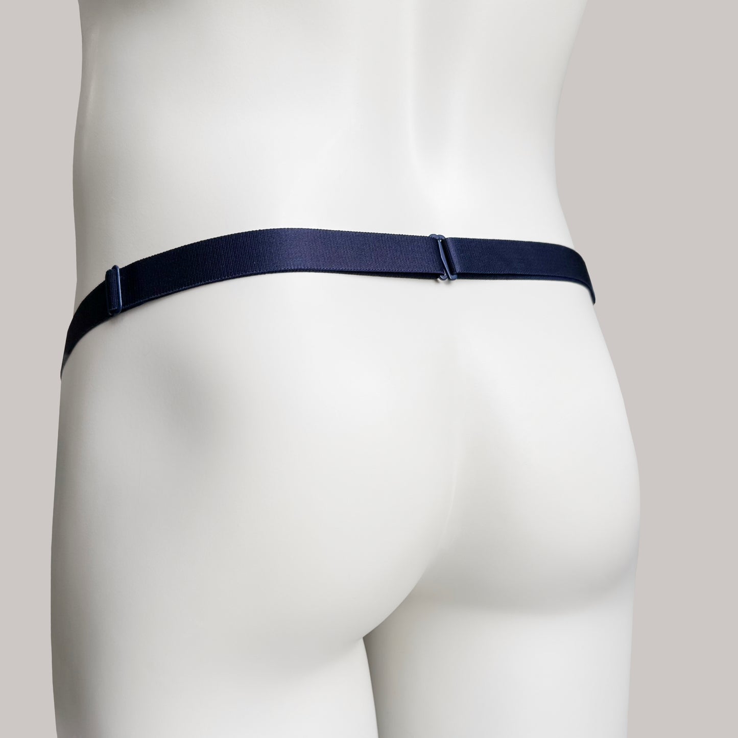 Monochrome Two Straps Support Belt For Chastity Cage (Navy)
