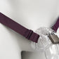 Monochrome Two Straps Support Belt For Chastity Cage (Burgundy)
