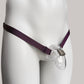 Monochrome Two Straps Chastity Cage Belt (Burgundy)