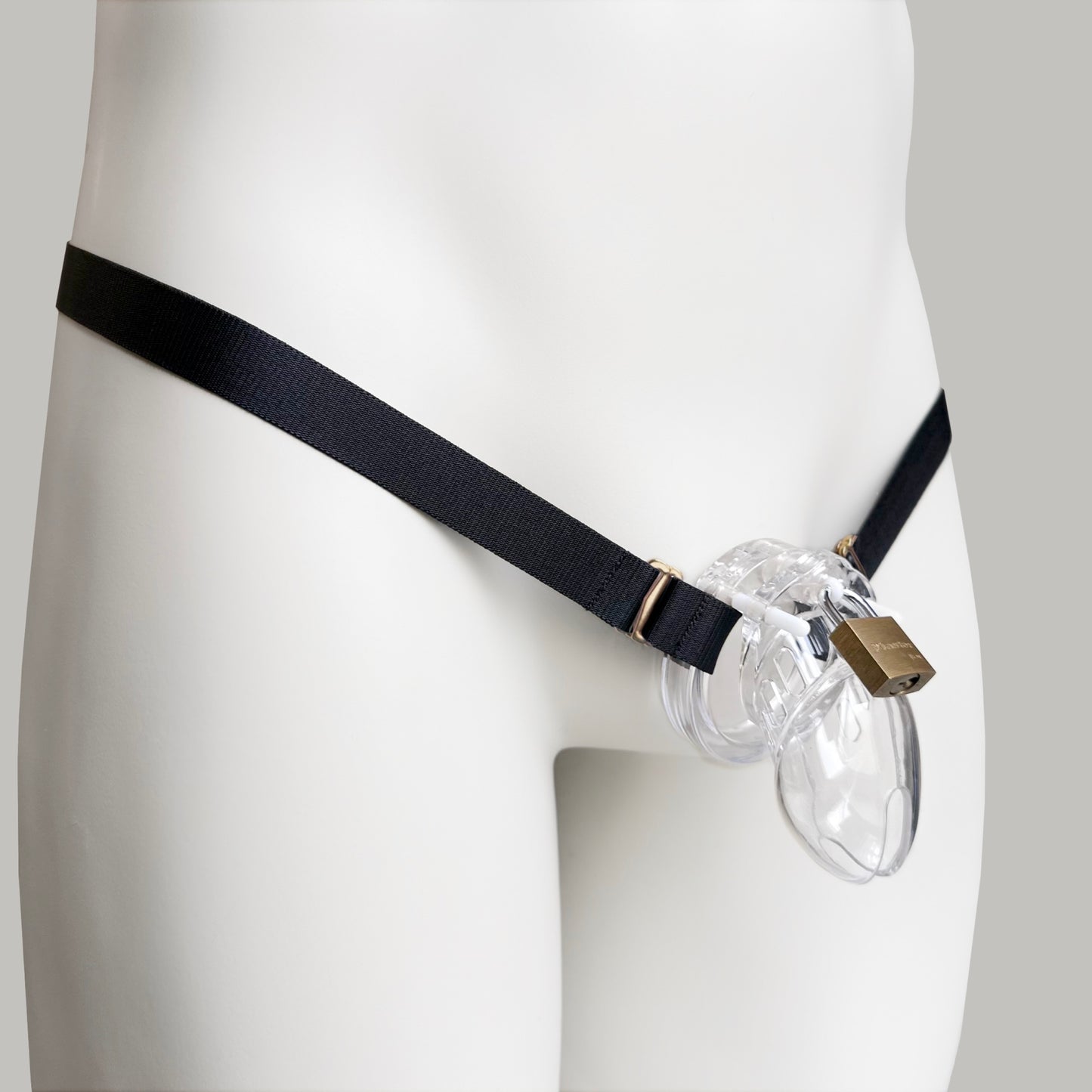 Two Straps Support Belt For Chastity Cage (Black)