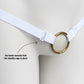 Monochrome Two Straps Support Belt For Chastity Cage (White)