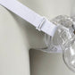 Monochrome Three Straps Chastity Cage Support Belt White