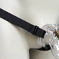 Monochrome Three Straps Chastity Cage Support Belt Black