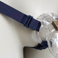 Monochrome Three Straps Chastity Cage Support Belt Navy