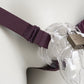 Monochrome Three Straps Support Belt For Chastity Cage (Burgundy)