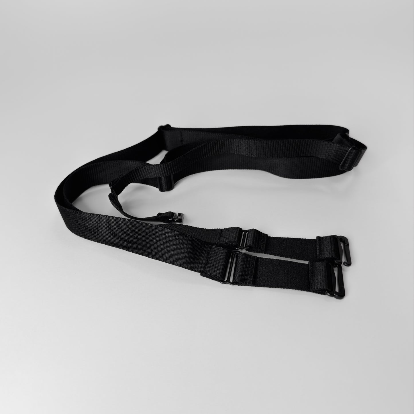 Monochrome Three Straps Support Belt For Chastity Cage (Black)