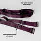 Monochrome Two Straps Support Belt For Chastity Cage (Burgundy)