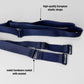 Monochrome Two Straps Support Belt For Chastity Cage (Navy)