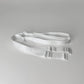 Monochrome Two Straps Chastity Cage Belt White