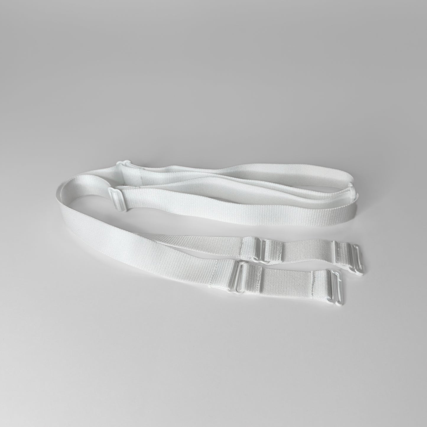 Monochrome Two Straps Support Belt For Chastity Cage (White)
