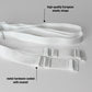 Monochrome Two Straps Support Belt For Chastity Cage (White)