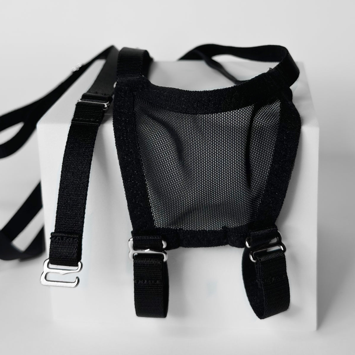Mesh Support Thong For  Chastity Cage (Black)
