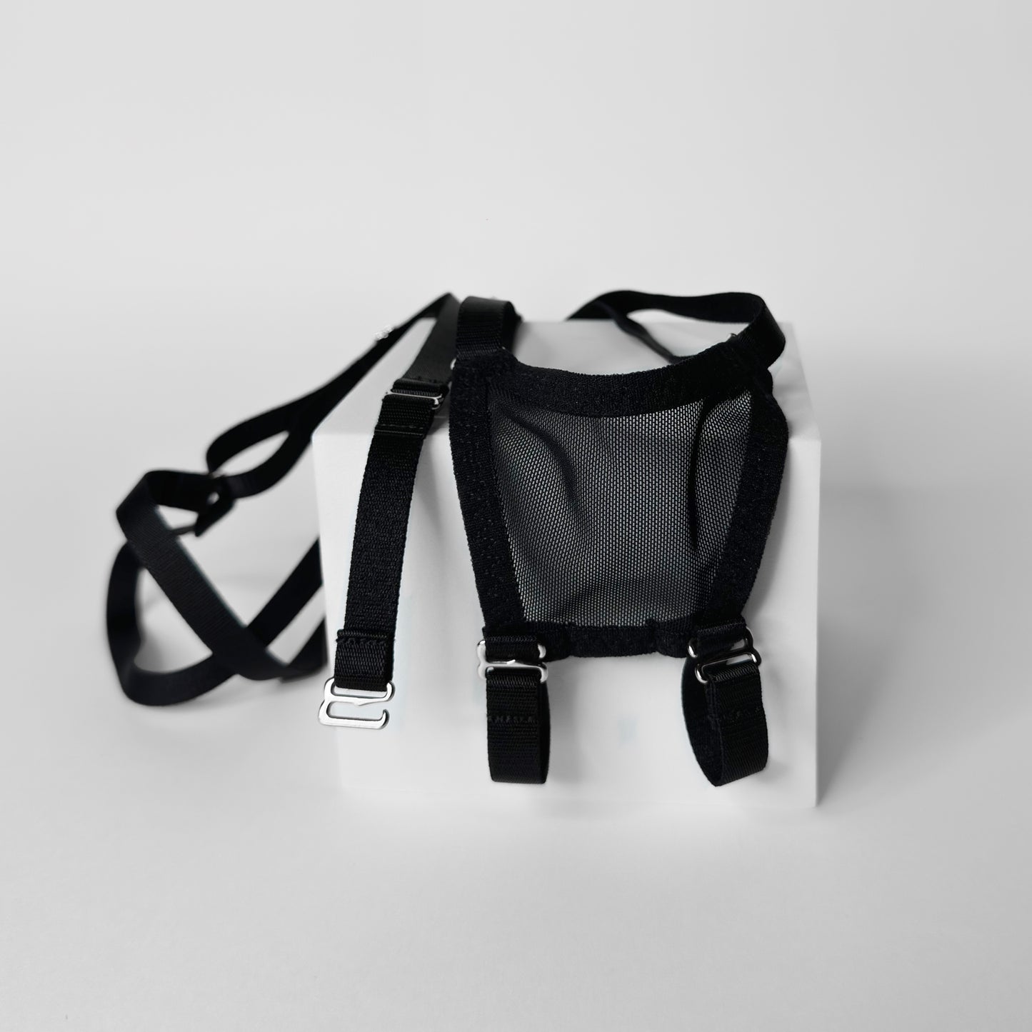 Mesh Support Thong For  Chastity Cage (Black)