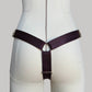 Thong Strap On Harness "Cora" (Burgundy)