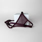 Crotchless Mesh Thong (Burgundy)