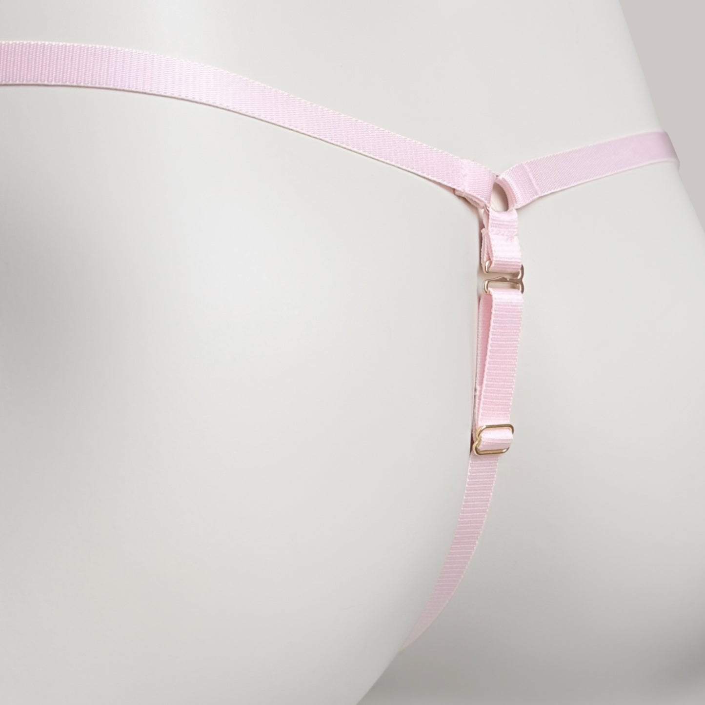 Mesh Support Thong For Chastity Cage (Pink)