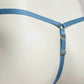Male Mesh Chastity Cage Support Thong Dusty Blue