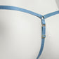 Mesh Support Thong For Chastity Cage (Dusty Blue)