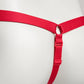 Monochrome Three Straps Support Belt For Chastity Cage (Red)
