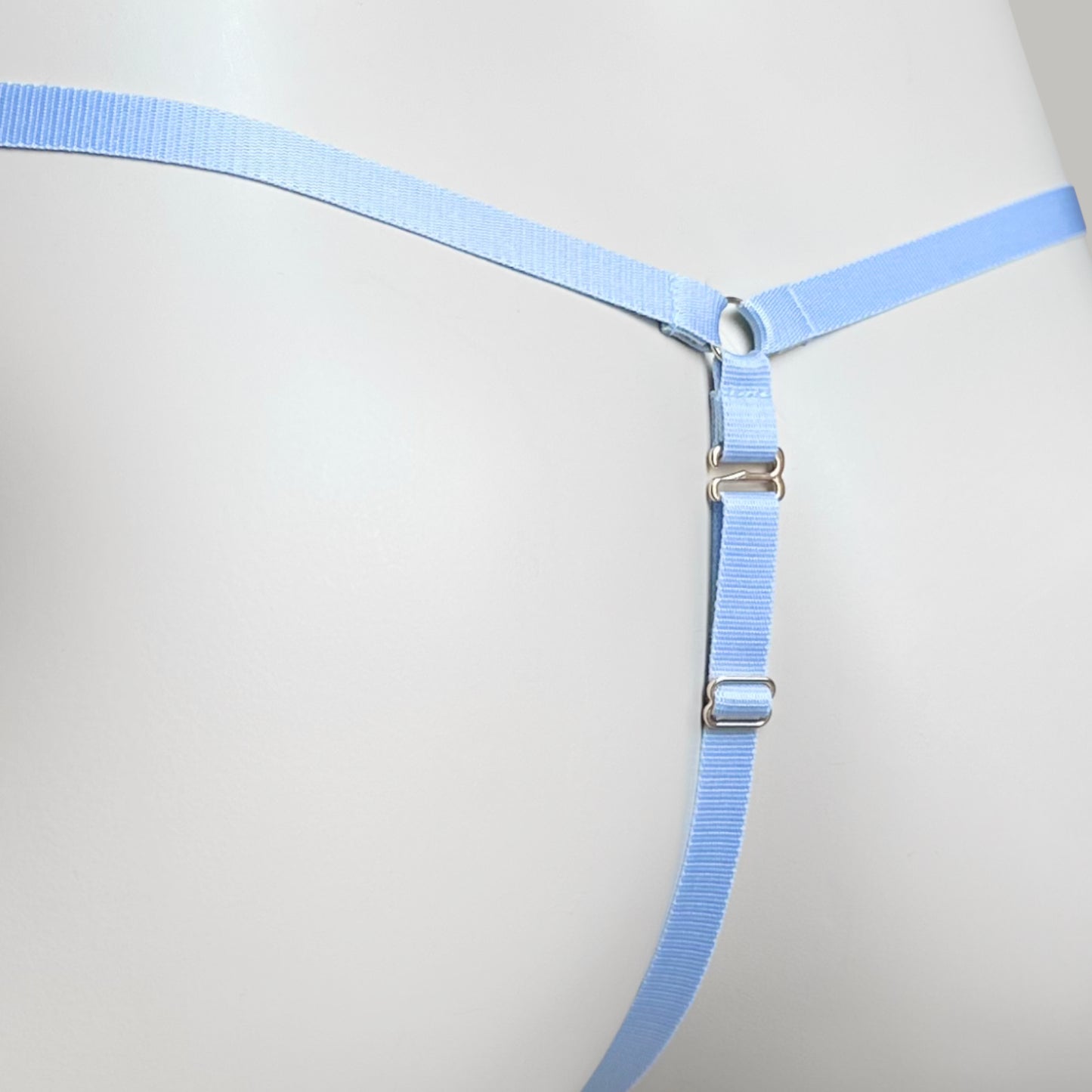 Mesh Support Thong For Chastity Cage (Sky Blue)