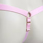 Male Three Straps Chastity Cage Support Belt Pink