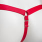 Sissy Three Straps Support Belt For Chastity Cage (Red)