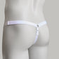 Monochrome Three Straps Support Belt For Chastity Cage (White)