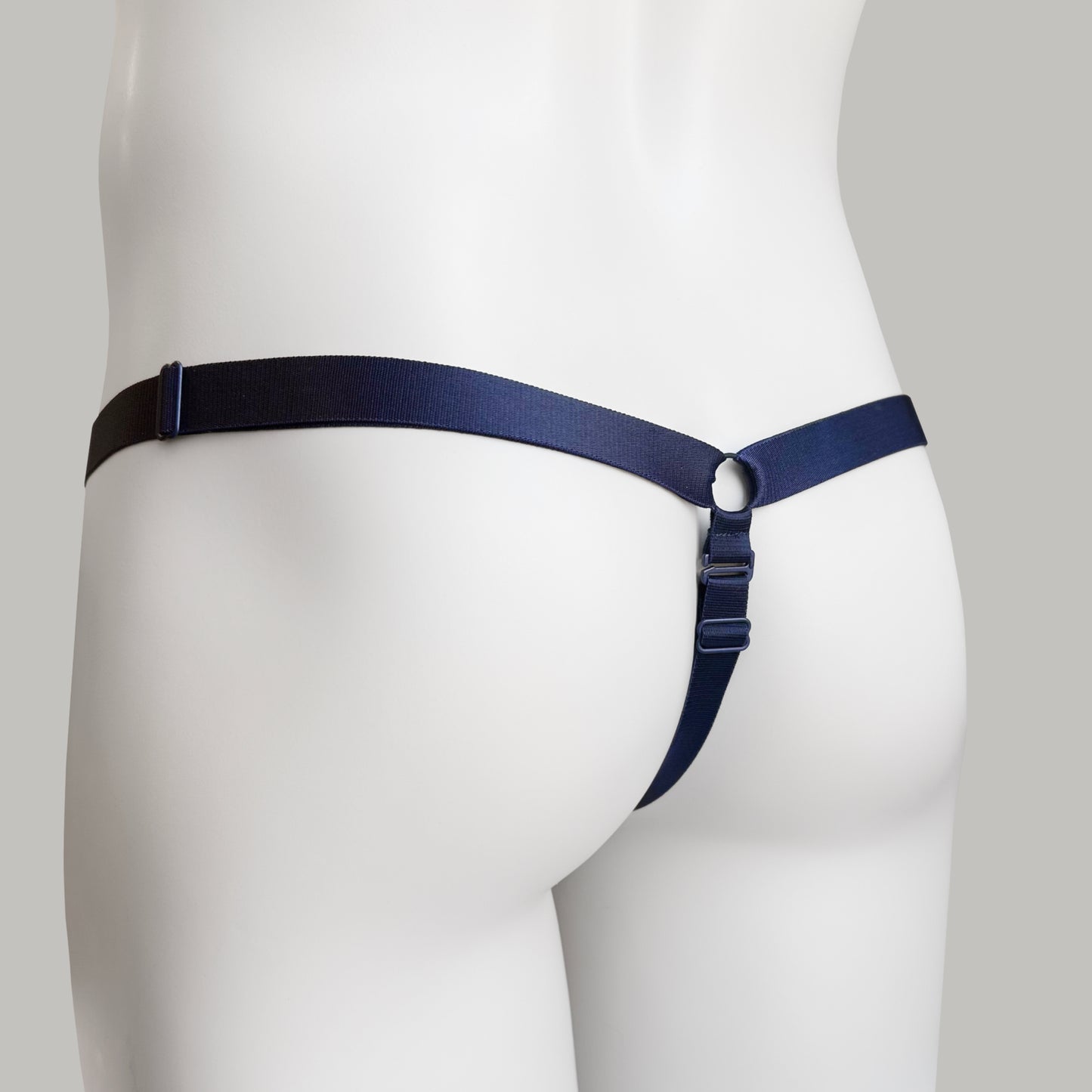 Monochrome Three Straps Support Belt For Chastity Cage (Navy)