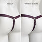 Monochrome Three Straps Support Belt For Chastity Cage (Burgundy)