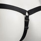 Monochrome Three Straps Support Belt For Chastity Cage (Black)